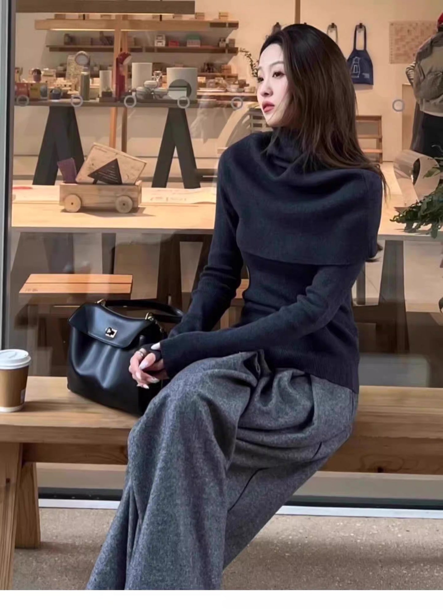 Shoulder Knit Set