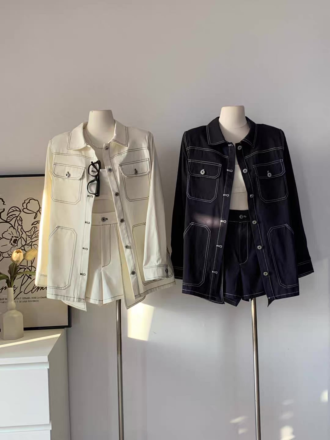 Stichy Jeans set (Jacket and short)
