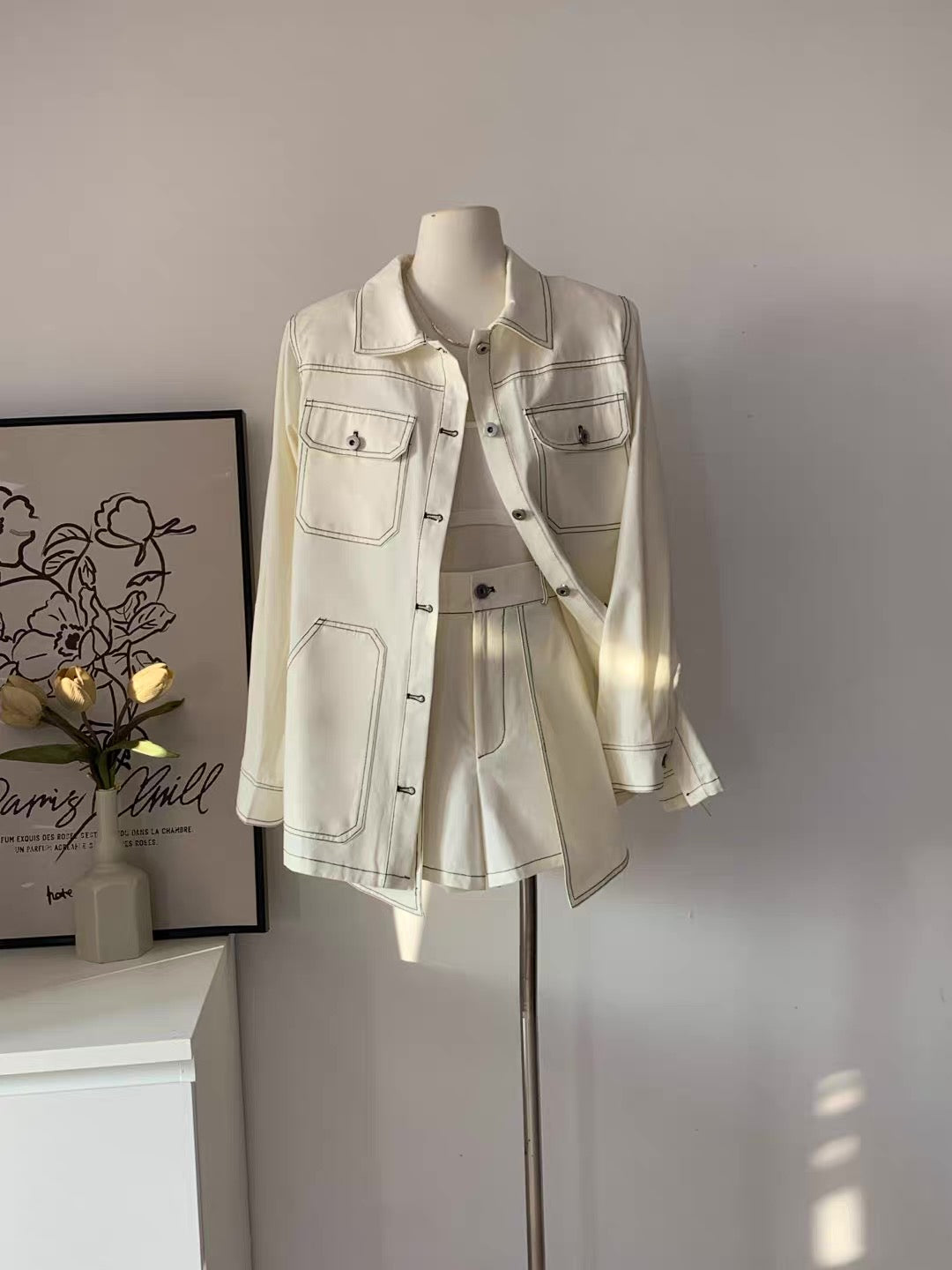 Stichy Jeans set (Jacket and short)