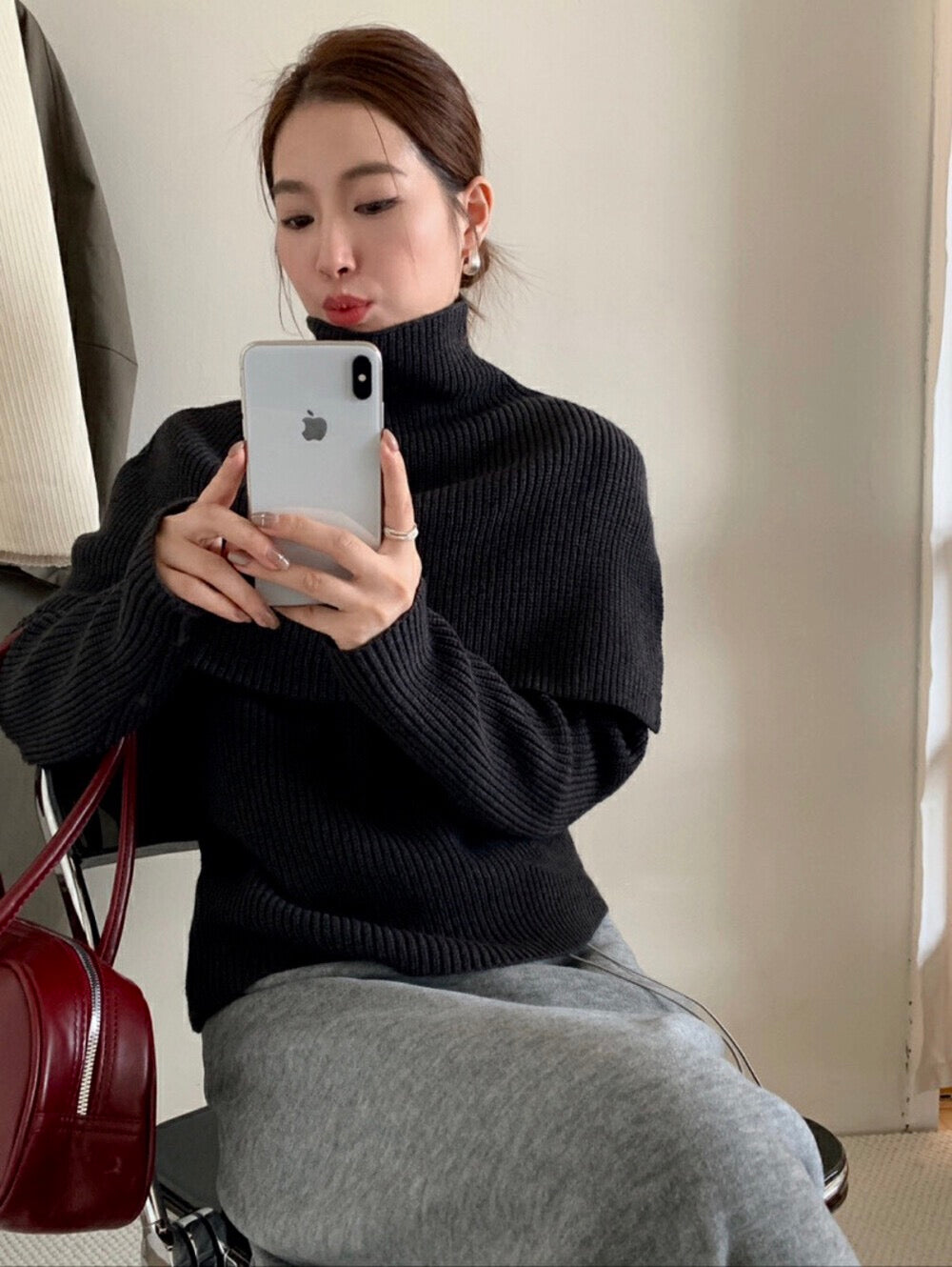 Shoulder Knit Set