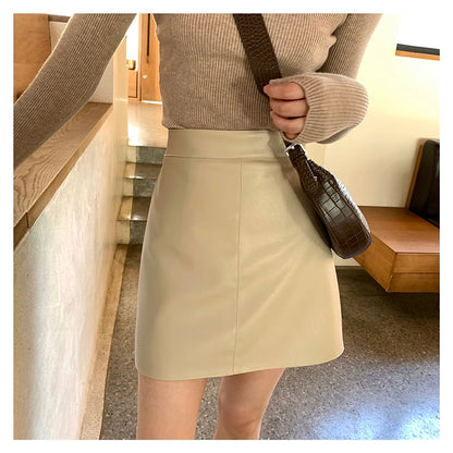 Grace Mini Leather Skirt