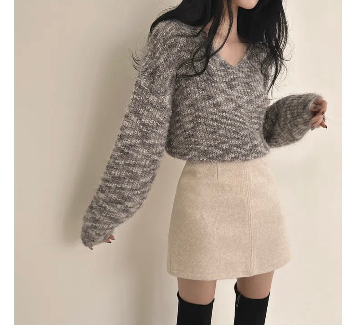 Color Fusion Knit Sweater - KPOSH