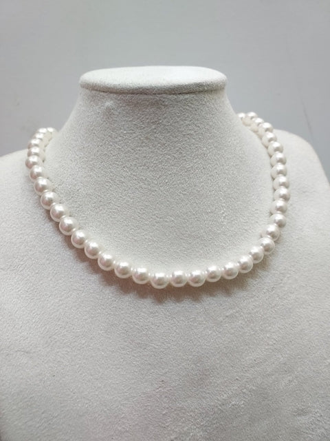 Classic Faux Pearl Necklace - KPOSH