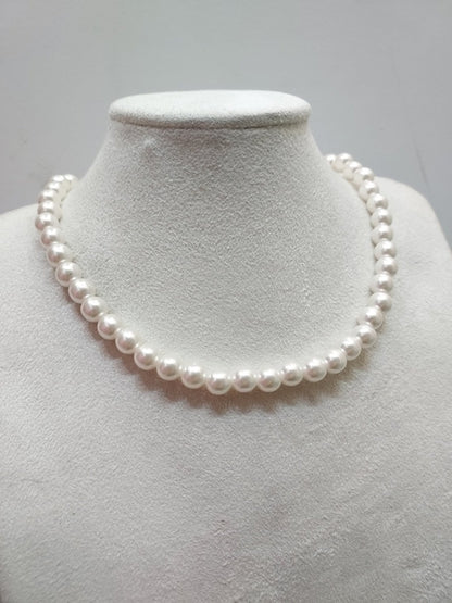 Classic Faux Pearl Necklace - KPOSH