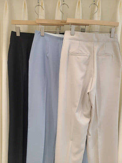 Slim-Fit Tapered Slacks - KPOSH