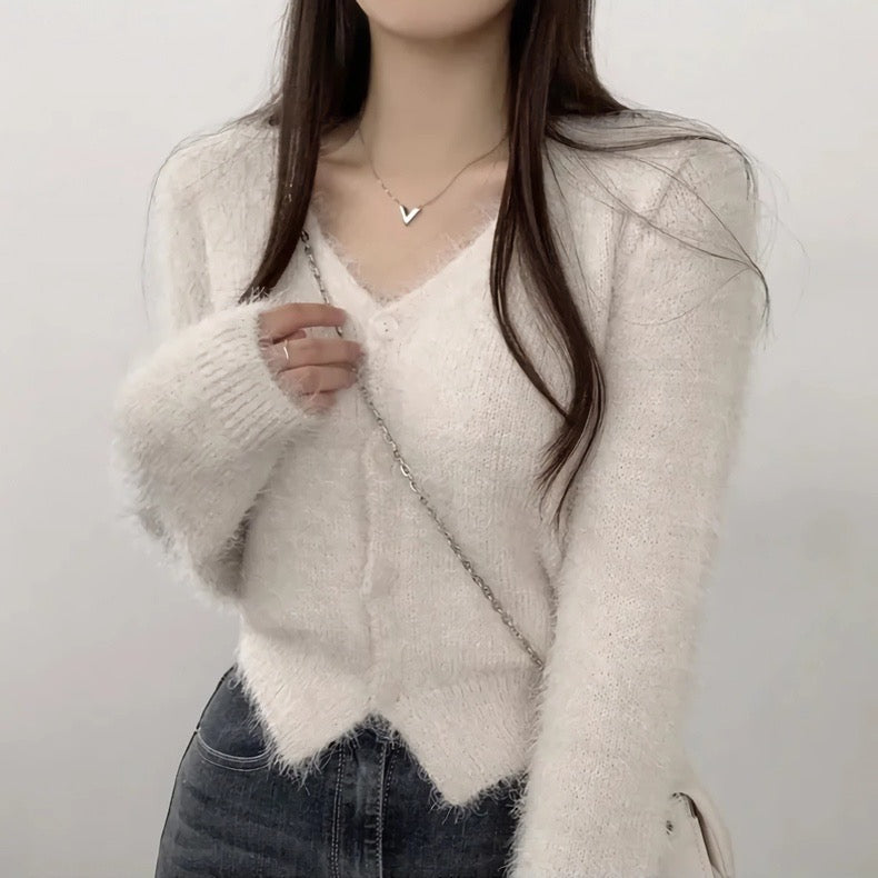 Breezy Chic Knit Cropped Cardigan - KPOSH