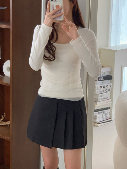 Refill Elegance Ribbed Lace Top