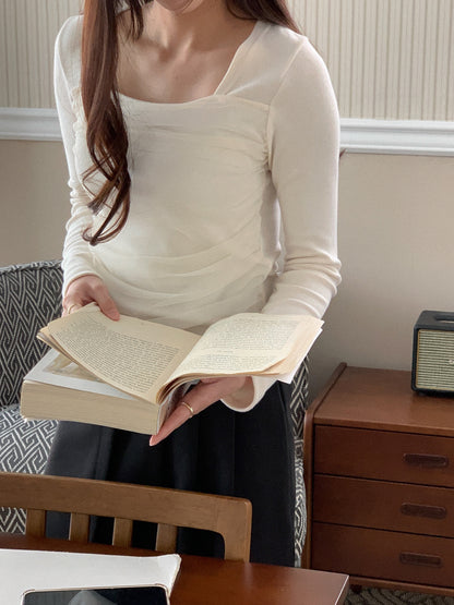 Refill Elegance Ribbed Lace Top