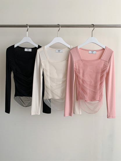 Refill Elegance Ribbed Lace Top