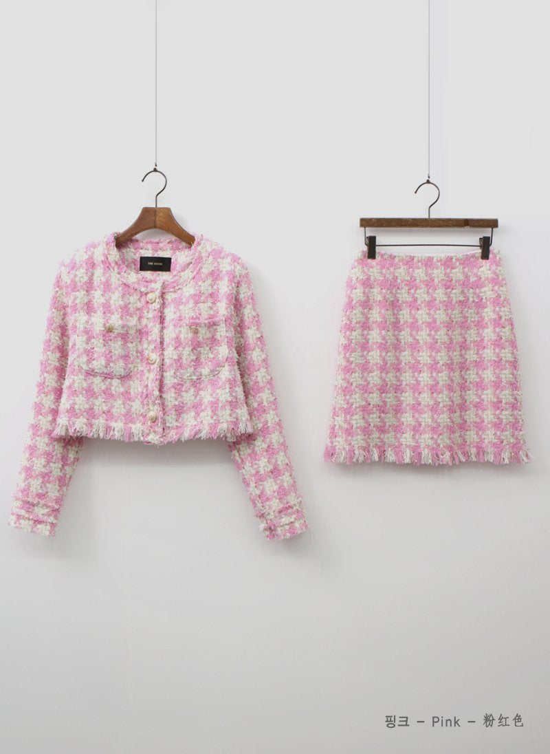 Blushing Petal Skirt and Jacket Ensemble - KPOSH