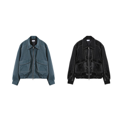 Classic Black Bomber Jacket (Unisex)