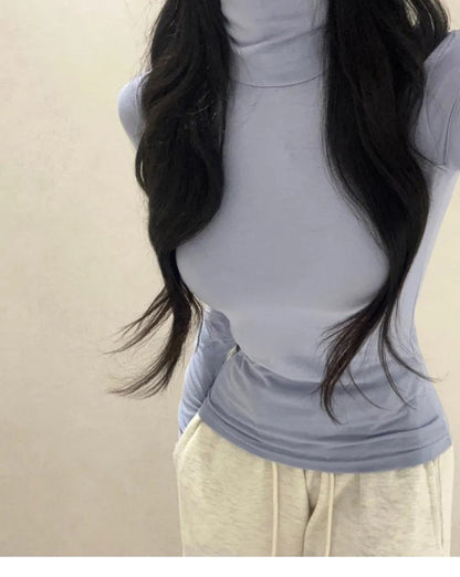 High-Neck Knit Top