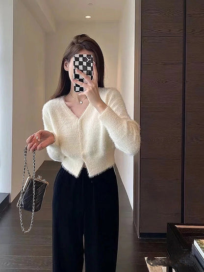 Breezy Chic Knit Cropped Cardigan