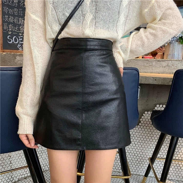 Grace Mini Leather Skirt