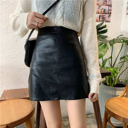 Grace Mini Leather Skirt